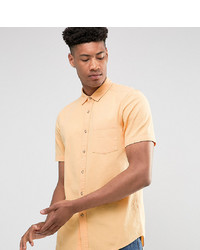 Мужская оранжевая рубашка с коротким рукавом от ASOS DESIGN