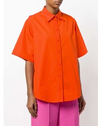Женская оранжевая рубашка с коротким рукавом от Ports 1961