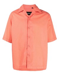Мужская оранжевая рубашка с коротким рукавом от Costumein