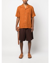 Мужская оранжевая рубашка с коротким рукавом от Séfr
