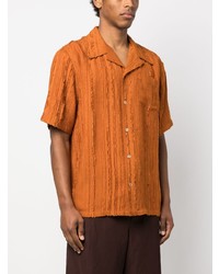 Мужская оранжевая рубашка с коротким рукавом от Séfr