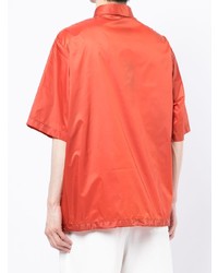 Мужская оранжевая рубашка с коротким рукавом от Armani Exchange