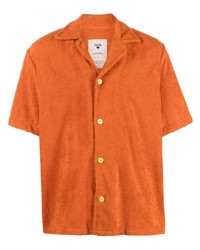 Мужская оранжевая рубашка с коротким рукавом от OAS Company