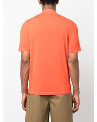 Мужская оранжевая рубашка с коротким рукавом от Drumohr