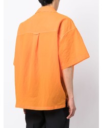 Мужская оранжевая рубашка с коротким рукавом от Kolor