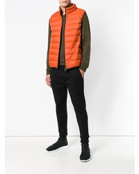 Мужская оранжевая стеганая куртка без рукавов от ECOALF