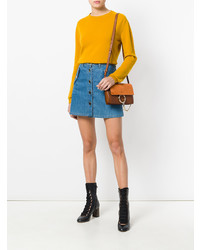 Оранжевая сумка через плечо от Chloé