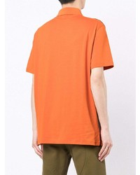 Мужская оранжевая футболка-поло с принтом тай-дай от Armani Exchange