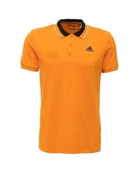 Мужская оранжевая футболка-поло от adidas Performance