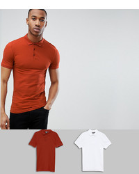 Мужская оранжевая футболка-поло от ASOS DESIGN