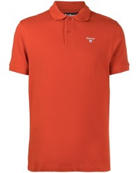 Мужская оранжевая футболка-поло от Barbour