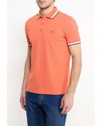 Мужская оранжевая футболка-поло от Boss Green