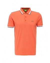 Мужская оранжевая футболка-поло от Boss Green