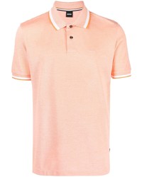 Мужская оранжевая футболка-поло от BOSS
