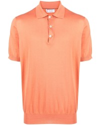 Мужская оранжевая футболка-поло от Brunello Cucinelli