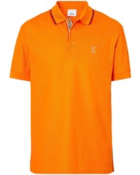 Мужская оранжевая футболка-поло от Burberry