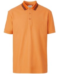 Мужская оранжевая футболка-поло от Burberry