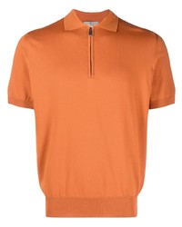 Мужская оранжевая футболка-поло от Canali