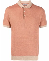 Мужская оранжевая футболка-поло от Corneliani
