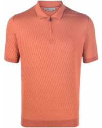 Мужская оранжевая футболка-поло от Corneliani