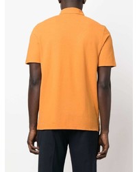 Мужская оранжевая футболка-поло от Lardini