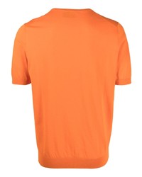Мужская оранжевая футболка-поло от D4.0