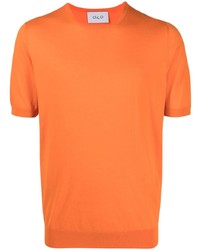 Мужская оранжевая футболка-поло от D4.0