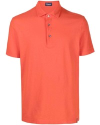 Мужская оранжевая футболка-поло от Drumohr