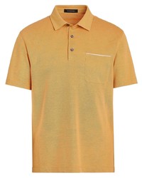 Мужская оранжевая футболка-поло от Ermenegildo Zegna