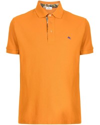 Мужская оранжевая футболка-поло от Etro