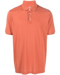Мужская оранжевая футболка-поло от Fedeli