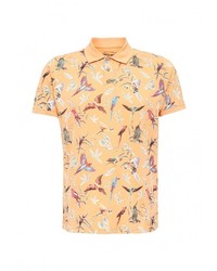 Мужская оранжевая футболка-поло от Fresh Brand