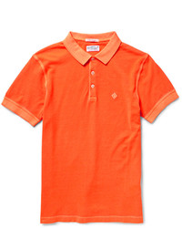 Мужская оранжевая футболка-поло от Gant