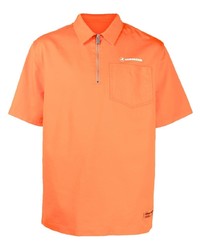 Мужская оранжевая футболка-поло от Heron Preston