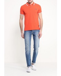 Мужская оранжевая футболка-поло от Iceberg