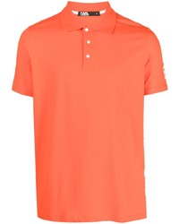 Мужская оранжевая футболка-поло от Karl Lagerfeld