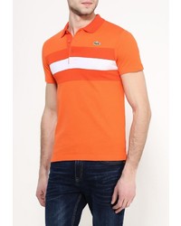 Мужская оранжевая футболка-поло от Lacoste