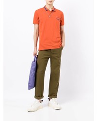 Мужская оранжевая футболка-поло от PS Paul Smith