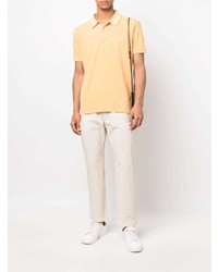 Мужская оранжевая футболка-поло от Woolrich