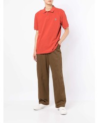 Мужская оранжевая футболка-поло от PS Paul Smith