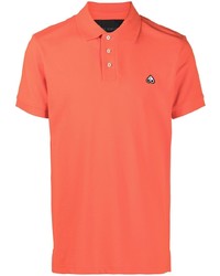 Мужская оранжевая футболка-поло от Moose Knuckles