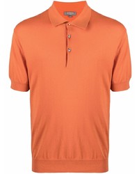 Мужская оранжевая футболка-поло от N.Peal