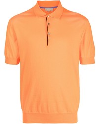 Мужская оранжевая футболка-поло от N.Peal