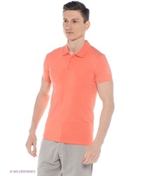 Мужская оранжевая футболка-поло от Oodji
