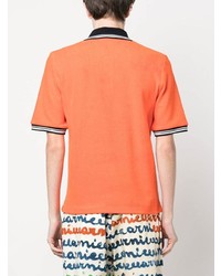 Мужская оранжевая футболка-поло от Marni