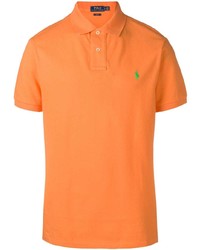 Мужская оранжевая футболка-поло от Polo Ralph Lauren