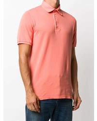 Мужская оранжевая футболка-поло от Fedeli