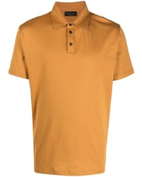 Мужская оранжевая футболка-поло от Roberto Collina