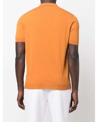 Мужская оранжевая футболка-поло от Tagliatore