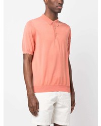 Мужская оранжевая футболка-поло от Boglioli